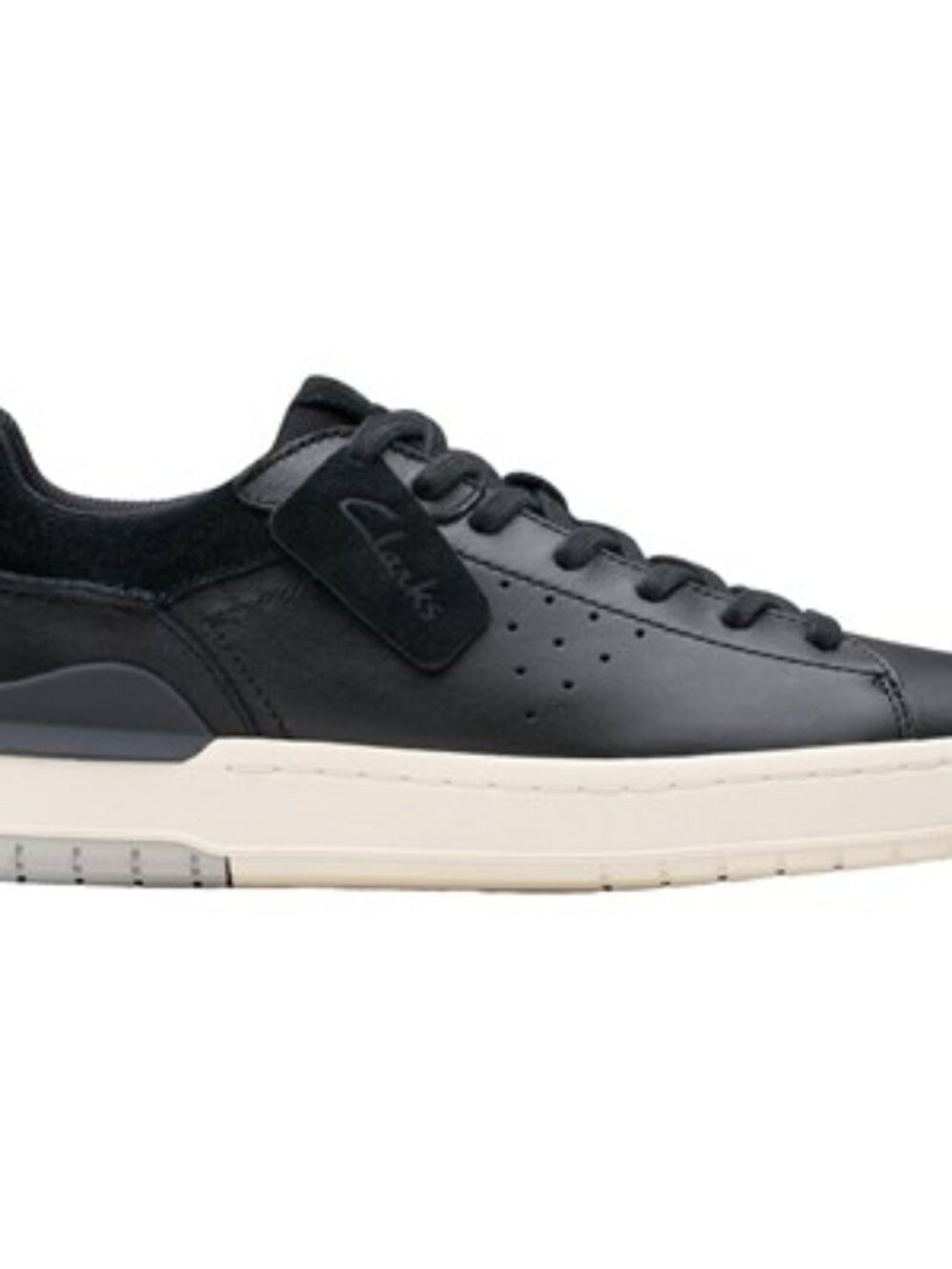 Clarks - Mens Courtlite 2 Run Shoes, size 8 US mens, color black.